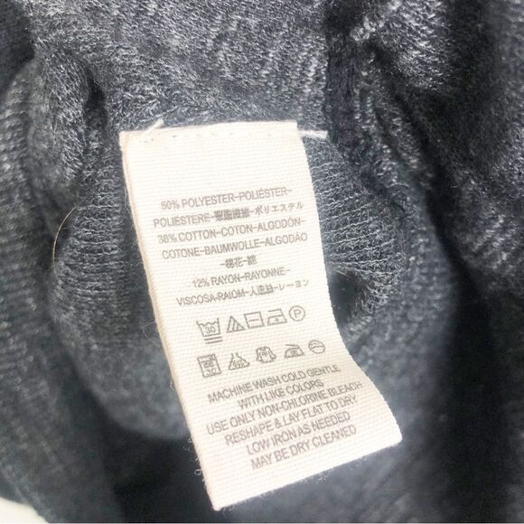 FREE PEOPLE | WE THE FREE Dark Gray Boatneck Lightweight Sweatshirt Women’s XS - Picture 9 of 9